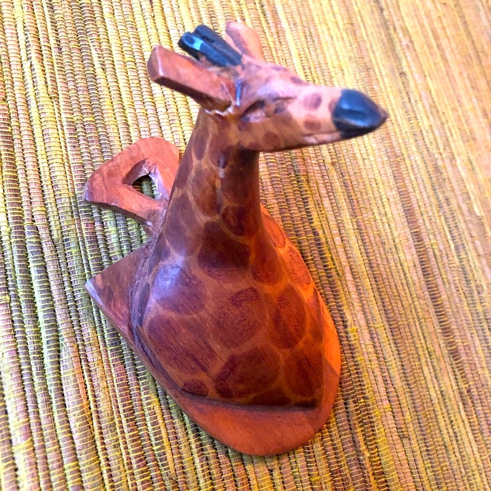 Wood Giraffe Wall Hook